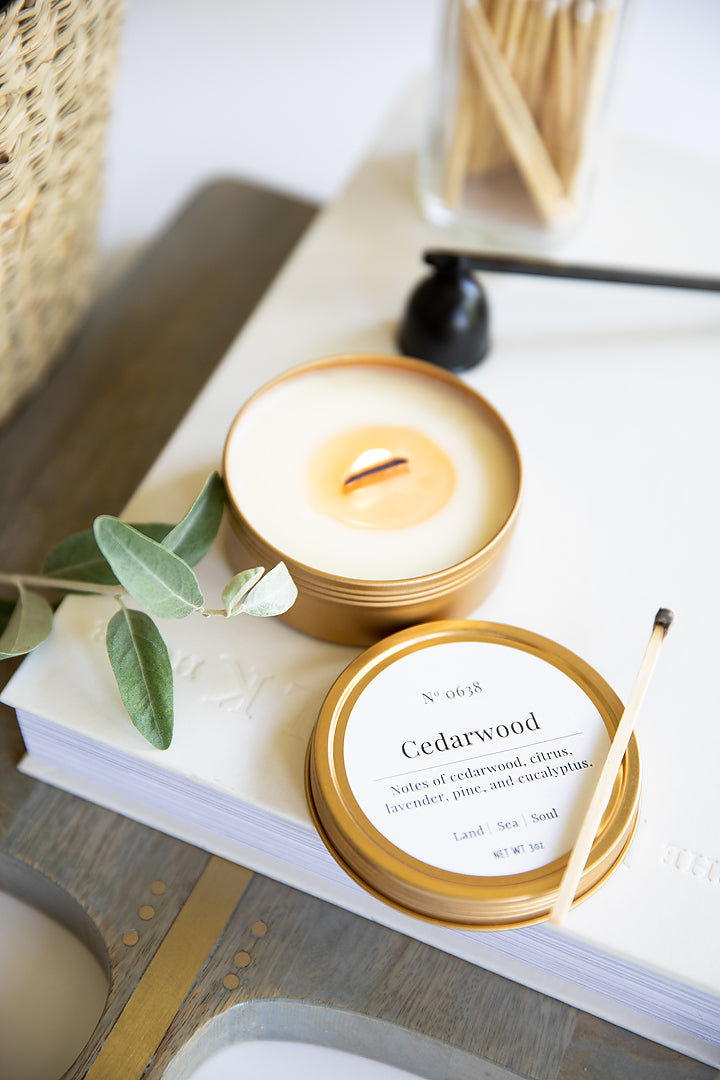 illuminaria candle tobacco and cedarwood + / BOTANICAL Created by JoyaHand Introducing The Vista Collection@lavunehome's latest