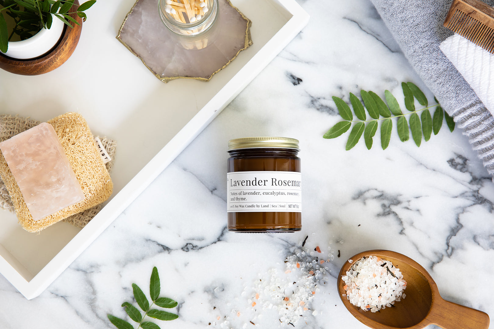 Lavender Rosemary - 8oz Soy Candle