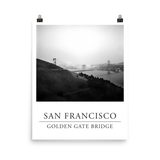 Print of the Golden Gate Bridge (B&W)
