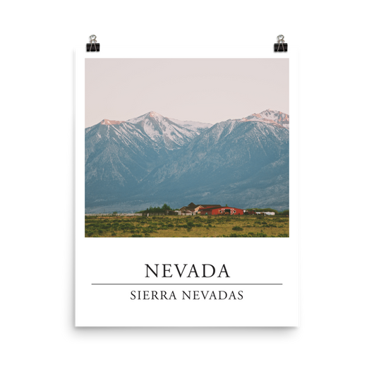 Print of Sierra Nevadas